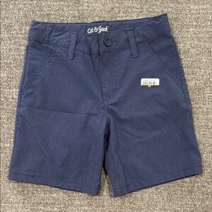 Cat & Jack Navy Blue Chino Shorts (7) NEW
